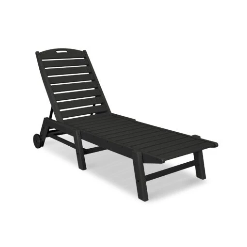 POLYWOOD Nautical Wheeled Chaise - Stackable