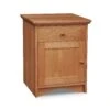 New England Shaker 1-Drawer Nightstand With Door And Arched Base -HomeNest Store New England Shaker 1 Drawer Arched Nightstand with Door
