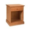 New England Shaker 1-Drawer Enclosed Shelf Nightstand -HomeNest Store New England Shaker 1 Drawer Enclosed Shelf Nightstand