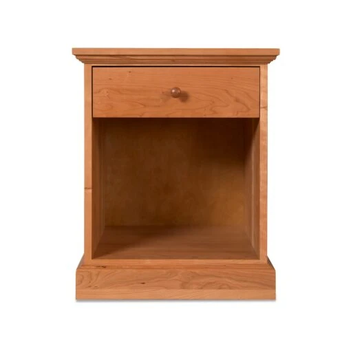 New England Shaker 1-Drawer Enclosed Shelf Nightstand - Image 2