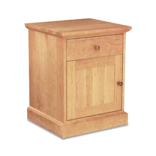 New England Shaker 1-Drawer Nightstand With Door - Image 4