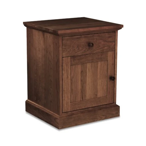 New England Shaker 1-Drawer Nightstand With Door - Image 5