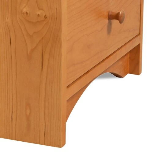 New England Shaker 3-Drawer Nightstand With Arched Base - Image 6