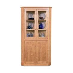 New England Shaker Corner Cabinet -HomeNest Store New England Shaker Corner Cabinet Natural Maple