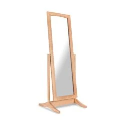 New England Shaker Floor Mirror -HomeNest Store New England Shaker Floor Length Mirror Natural Maple
