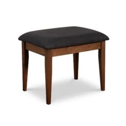 New England Shaker Dressing Stool -HomeNest Store New England Shaker Ladies Dressing Stool Natural Walnut f7imld