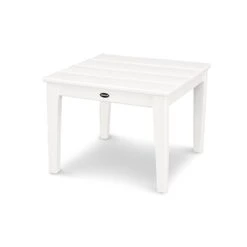 POLYWOOD Newport 22" End Table -HomeNest Store Newport 22 Inch End Table CT22WH White