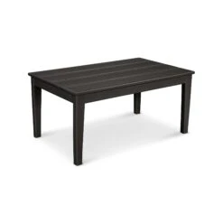 POLYWOOD Newport 22"x36" Coffee Table -HomeNest Store Newport 22x36 Coffee Table CT2236BL Black