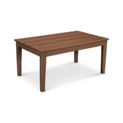 POLYWOOD Newport 22"x36" Coffee Table -HomeNest Store Newport 22x36 Coffee Table CT2236TE Teak