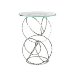Olympus Glass Top Accent Table