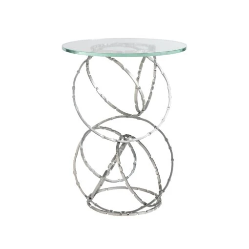 Olympus Glass Top Accent Table