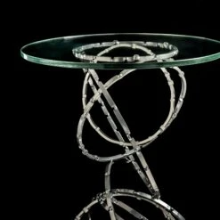 Olympus Glass Top Accent Table -HomeNest Store Olympus Glass Top Accent Table 4