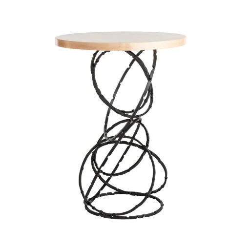 Olympus Wood Top Accent Table - Image 2
