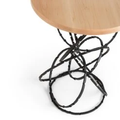 Olympus Wood Top Accent Table -HomeNest Store Olympus Wood Top Accent Table 3