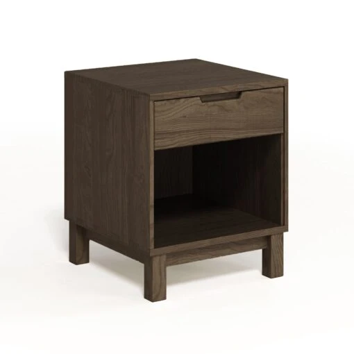 Oslo 1-Drawer Enclosed Shelf Nightstand - Image 7
