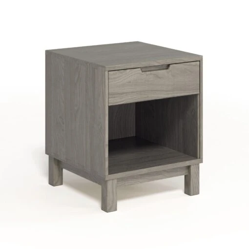 Oslo 1-Drawer Enclosed Shelf Nightstand - Image 5
