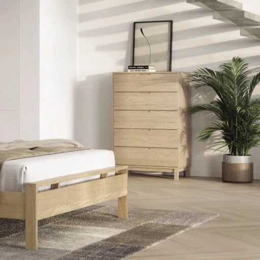 Oslo 5-Drawer Wide Chest - Image 4
