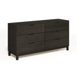 Oslo 6-Drawer Dresser -HomeNest Store Oslo 6 Drawer Dresser Seared Oak