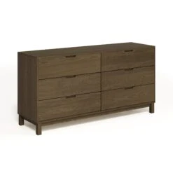 Oslo 6-Drawer Dresser -HomeNest Store Oslo 6 Drawer Dresser Taupe Oak