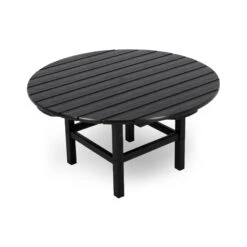 POLYWOOD Outdoor 38" Conversation Table -HomeNest Store Outdoor 38 Inch Conversation Table RCT38BL Black