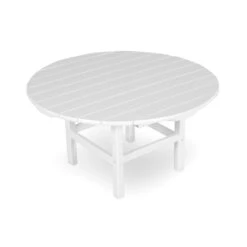 POLYWOOD Outdoor 38" Conversation Table -HomeNest Store Outdoor 38 Inch Conversation Table RCT38WH White