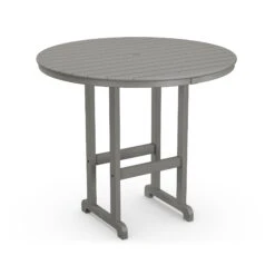 POLYWOOD Outdoor 48" Round Bar Table
