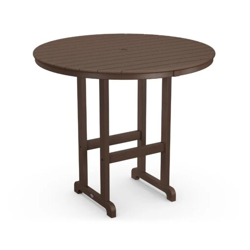 POLYWOOD Outdoor 48" Round Bar Table - Image 6