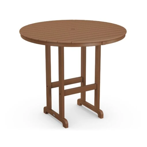 POLYWOOD Outdoor 48" Round Bar Table - Image 5