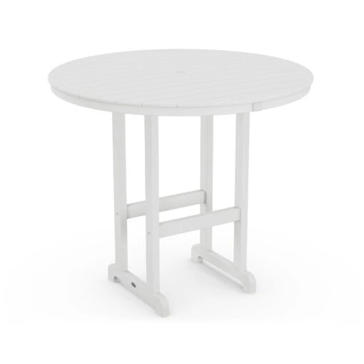 POLYWOOD Outdoor 48" Round Bar Table - Image 8