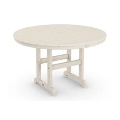 POLYWOOD Outdoor 48" Round Dining Table -HomeNest Store Outdoor 48 Inch Round Dining Table RT248SA Sand