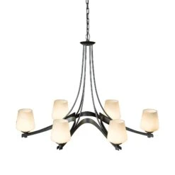 Oval Ribbon 6-Arm Chandelier