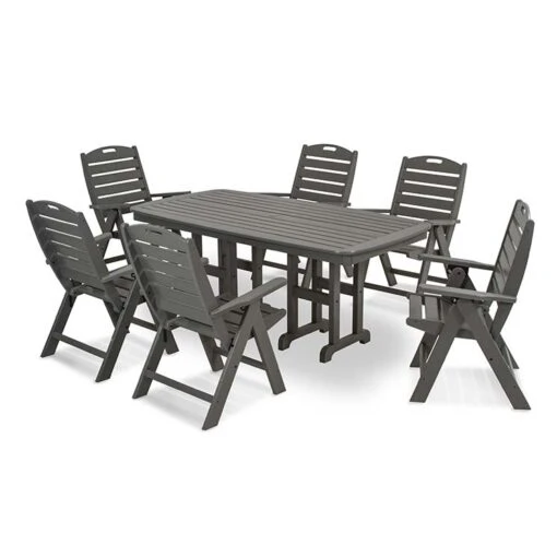 Nautical 7-Piece Dining Set - Slate Grey - Floor Model