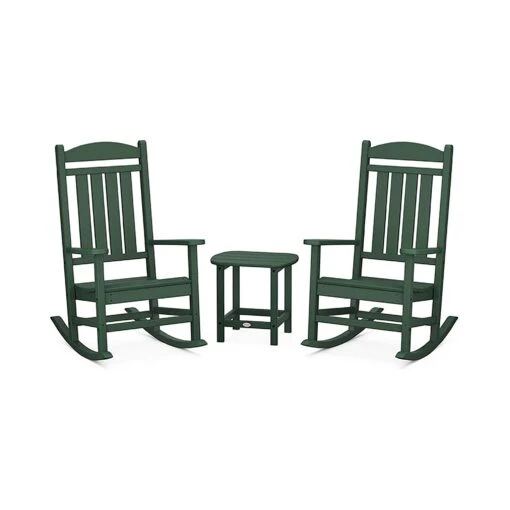POLYWOOD Presidential Outdoor Rocking Chair 3-Piece Set - Image 8