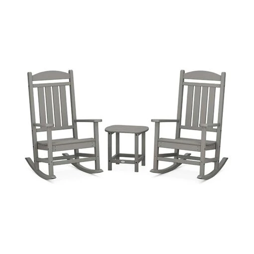 POLYWOOD Presidential Outdoor Rocking Chair 3-Piece Set - Image 3