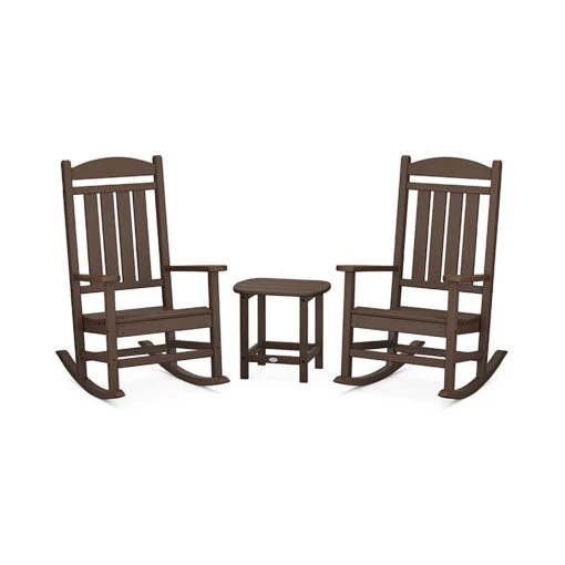 POLYWOOD Presidential Outdoor Rocking Chair 3-Piece Set - Image 5
