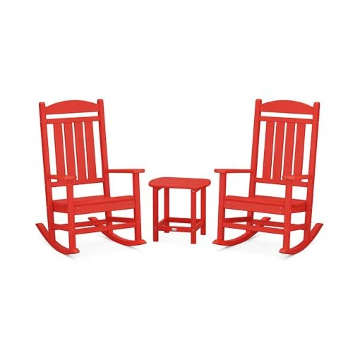 POLYWOOD Presidential Outdoor Rocking Chair 3-Piece Set - Image 12