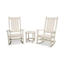 POLYWOOD Vineyard 3-Piece Rocking Set -HomeNest Store PWS355 1 SA Sand