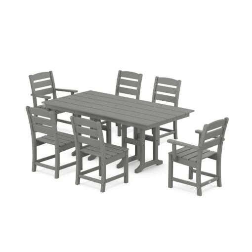 POLYWOOD Lakeside 7-Piece Farmhouse Dining Set - Image 2
