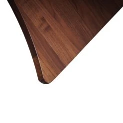 Planes Round Glass Top Coffee Table -HomeNest Store Planes Walnut Round Glass Top Coffee Table 4