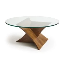 Planes Round Glass Top Coffee Table