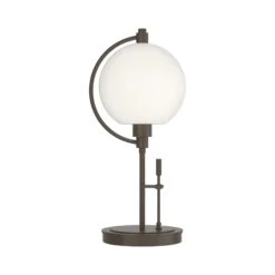 Pluto Table Lamp -HomeNest Store Pluto Table Lamp Bronze Opal