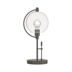 Pluto Table Lamp -HomeNest Store Pluto Table Lamp Dark Smoke Clear