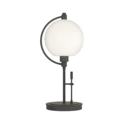 Pluto Table Lamp -HomeNest Store Pluto Table Lamp Natural Iron Opal