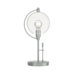 Pluto Table Lamp -HomeNest Store Pluto Table Lamp Vintage Platinum Clear