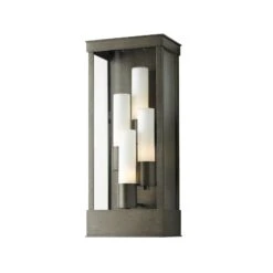Portico Large Outdoor Sconce -HomeNest Store Portico Large Outdoor Sconce Coastal Dark Smoke
