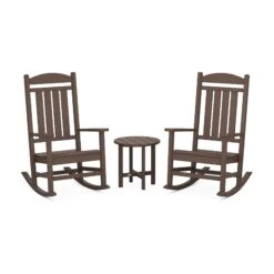 POLYWOOD Presidential 3-Piece Rocker Set -HomeNest Store Presidential 3 Piece Rocker Set PWS109 1 MA Mahogany