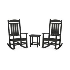 POLYWOOD Presidential Outdoor Rocking Chair 3-Piece Set