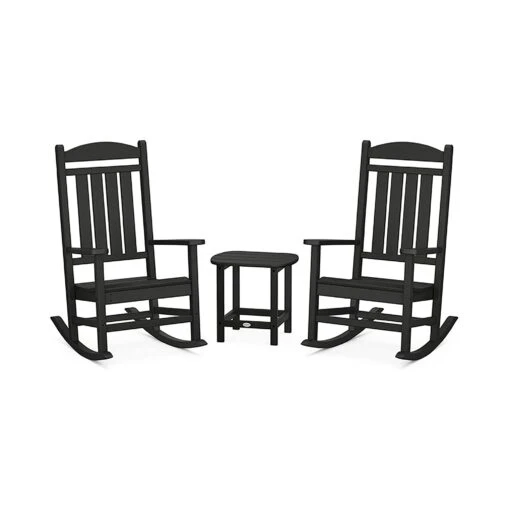 POLYWOOD Presidential Outdoor Rocking Chair 3-Piece Set