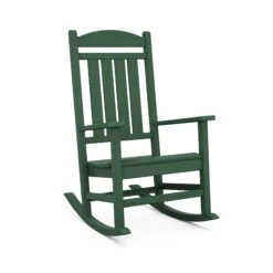 POLYWOOD Presidential Outdoor Rocking Chair -HomeNest Store Presidential Outdoor Rocking Chair R100GR Green