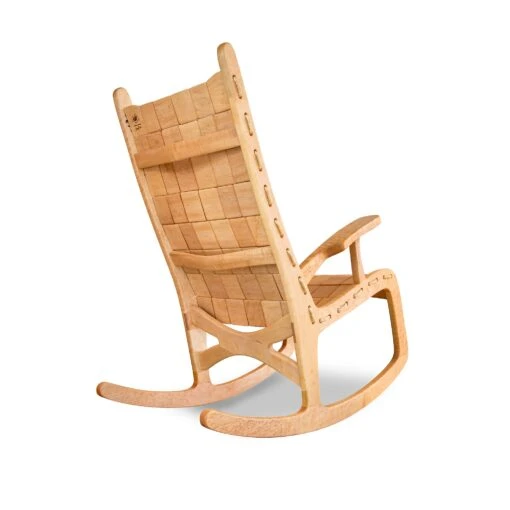 Quilted Vermont Birdseye Maple Rocking Chair - Image 4